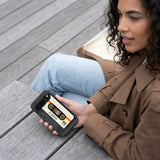 Black Cassette Google Pixel 10 Pro XL Case - Lifestyle photo showing phone case in use