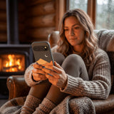 Black Night Trails Google Pixel 10/10 Pro Case - Lifestyle photo showing phone case in use