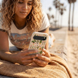 Seashell Plants and Blooms Google Pixel 10/10 Pro Case - Lifestyle photo showing phone case in use