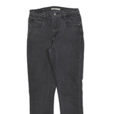 LEVI'S 721 Womens Jeans Black Slim Skinny Denim W29 L30 Premium Stretch