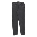 LEVI'S 721 Womens Jeans Black Slim Skinny Denim W29 L30 Premium Stretch