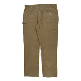Carhartt Double Knee Carpenter Trousers - 38W 32L Khaki Cotton