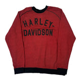 Harley Davidson Spellout Sweatshirt - 2XL Black Cotton