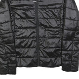 CALVIN KLEIN JEANS Womens Black Jacket M Polyester Blend Plain Zip Casual