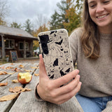 London Fog Sketchy Spirits Samsung Galaxy S25 Case - Lifestyle photo showing phone case in use