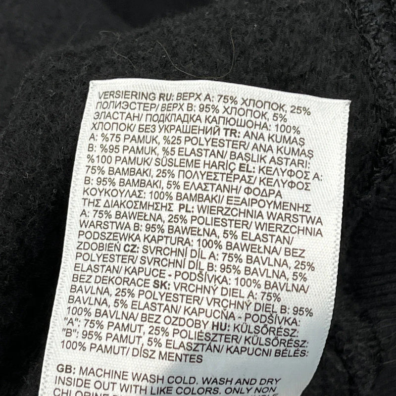 The North Face Graphic Hoodie - Small Black Cotton Blend