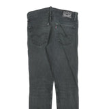 LEVI'S 511 Slim Mens Black Slim Skinny Denim Medium W32 L32 Zip Jeans