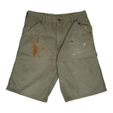 Carhartt Carpenter Shorts - 32W 12L Khaki Cotton