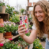 Clear Poppy Flora iPhone 17 Case With Petal Pink Ridge (MagSafe included) - 8465021435992_lifestyle_1773801073222_v1.jpg