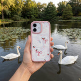 Clear Swan Garden iPhone 17 Case With Petal Pink Ridge (MagSafe included) - 8465022550104_lifestyle_1773802807453_v3.jpg