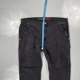 Dickies Carpenter Trousers - 38W 29L Grey Cotton Blend