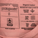 Save Our Home Planet Patagonia Graphic T-Shirt - Small Pink Cotton