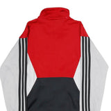 ADIDAS Mens Red & Black Jacket XS Polyester Blend Zip Sportswear Track Casual