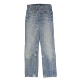 LEVI'S 501 Mens Jeans Blue Regular Straight Denim Medium W26 L29 Classic Button