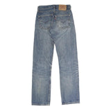 LEVI'S 501 Mens Jeans Blue Regular Straight Denim Medium W26 L29 Classic Button