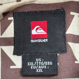 Quiksilver Hawaiian Shirt - 2XL Brown Cotton