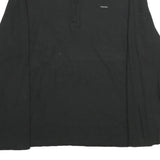 CALVIN KLEIN Mens Black 1/4 Zip XL Sweatshirt Pullover Lightweight Cotton