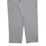 CARHARTT Mens Relaxed Light Grey Cotton Blend Workwear Trousers W42 L34
