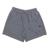 ADIDAS Mens Grey Sports Shorts XL W32 Lightweight Polyester Athletic