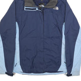 THE NORTH FACE Womens Navy & Light Blue Outdoor Zip Jacket M Nylon Hyvent
