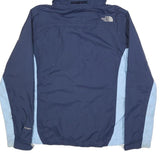 THE NORTH FACE Womens Navy & Light Blue Outdoor Zip Jacket M Nylon Hyvent