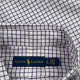Ralph Lauren Checked Shirt - XL Purple Cotton