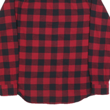LEE Mens Red & Black Check Shirt M Cotton Casual Button Up Classic