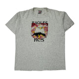 Oneita Single Stitch T-Shirt - Large Grey Cotton