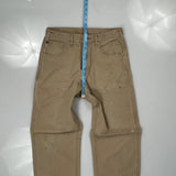 Carhartt Double Knee Carpenter Pants - 32W 34L Khaki Cotton