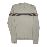 Ralph Lauren Striped Sweater - XL Cream Cotton