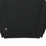 CHAMPION Mens Black Crew Neck L Cotton Blend Classic Logo Sweatshirt