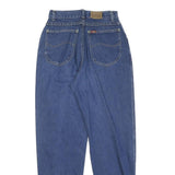 LEE Womens Blue Regular Fit Straight Leg Denim Jeans W24 L28 Classic Cotton Zip