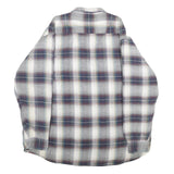 SPORTS AFIELD Mens Blue Grey White Checked Cotton Blend Jacket 2XL Button