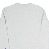 CHAMPION REVERSE WEAVE Mens Grey Crew Neck L Sweatshirt Cotton Blend Pullover