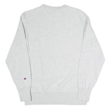 CHAMPION REVERSE WEAVE Mens Grey Crew Neck L Sweatshirt Cotton Blend Pullover