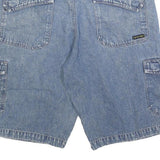 HANG TEN Mens Cargo Blue Shorts L W36 Cotton Blend Casual Pockets