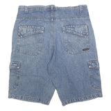 HANG TEN Mens Cargo Blue Shorts L W36 Cotton Blend Casual Pockets