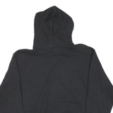 CHAMPION Mens Black Stand State Pullover Hoodie M Cotton Blend Casual