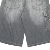 YELLOW BUCKET KING Mens Grey Cargo Shorts 3XL W38 Cotton Blend Casual
