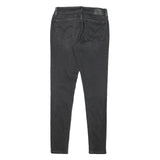 LEVI'S 710 Womens Slim Black Denim Raw W28 L29 Stretch Skinny Jeans