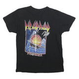 DEF LEPARD Womens Black Graphic T-Shirt M Short Sleeve Crew Neck Band Vintage