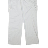 DRIVER Mens Cotton Blend Regular Light Grey Cargo Trousers W36 L33 Casual