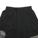 NBA Mens Black Golden State Warriors Casual Shorts L W28 Sports Logo