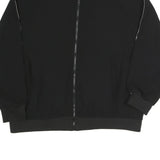 ZARA Womens Black Jacket L Polyester Blend Plain Zip Bomber Style Casual