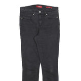 GUESS Womens Jeans Black Slim Skinny Denim W28 L28 Classic Cotton Blend Zip