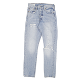 LEVI'S 501S Womens Jeans Blue Classic Straight Denim Stone Wash W25 L28