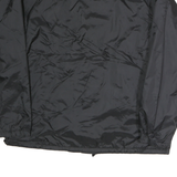 AUBURN Mens Black Button Jacket L Polyester Blend Plain Lightweight Coach