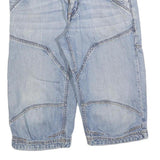 MUSTANG Mens Denim Blue Casual Shorts M W32 Cotton Blend Relaxed Fit
