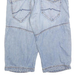 MUSTANG Mens Denim Blue Casual Shorts M W32 Cotton Blend Relaxed Fit