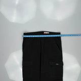 Wrangler Cargo Trousers - 34W 34L Black Cotton